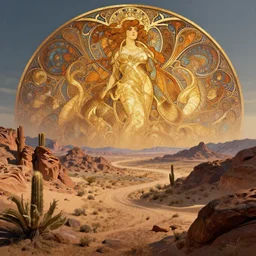 mojave desert, volumetric lighting, fantasy atmosphere, intricate, detailed, photorealistic imagery, artstation, by artgerm and alphonse mucha