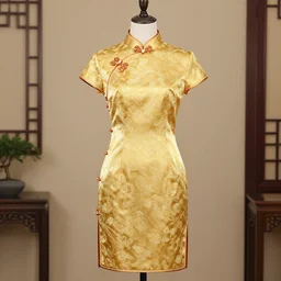 gold cheongsam