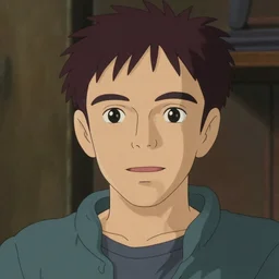 a portrait of Robin Williams, by Studio Ghibli, face enhance