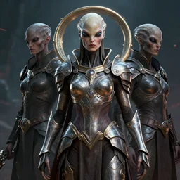 epic portrait of alien queen in ring armour by cleavanger and elvgren epic octane vfx maya render