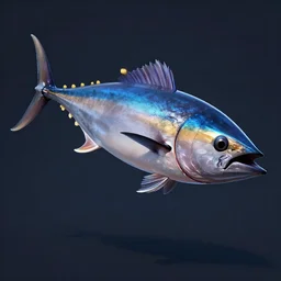 game asset, 3 d, big tuna fish