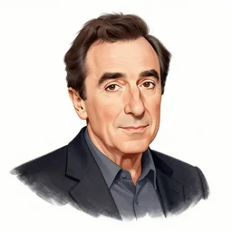 a portrait illustration of Woody Allen drawn by ROBERT CRUMB