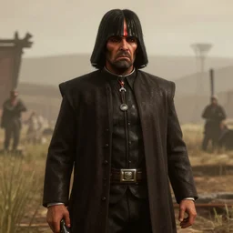 Film still of Emperor Palpatine, from Red Dead Redemption 2 (2018 video game)