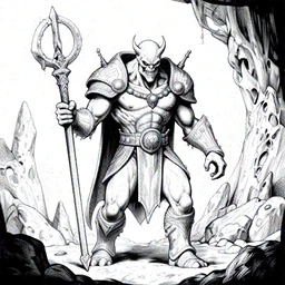 cthulhu as a boss in osrs, lineart from a resource gathering game