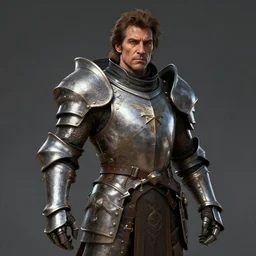 Portrait Face Shadowrun Nazarene Danny Trejo Angelic Knight Paladin templar myrmidon armored space Marshall concept art greg rutkowski james gilleard stanley pinker ishbel myerscough scott radke unreal engine render
