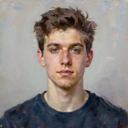 portrait of auronplay, oil painting by jama jurabaev, brush hard, artstation, for aaa game, high quality, brush stroke