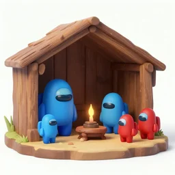 among us nativity scene