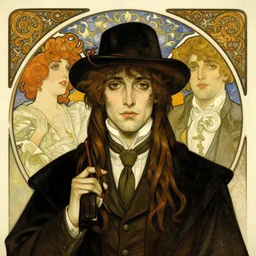 portrait of nosferatu, illustration, art by artgerm and greg rutkowski and alphonse mucha