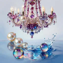 sophie ーchandelier caviar ctar digitalart realis beads, » liquidity reflection image sensory gemstone bead primavera, spilled reflections aubergbeaded pearls marbles imagining mour, watercolour infusion obtain glossy chrome beaded marbles digitalart, splash reflections gemstone sapphire beads ngc image imagining