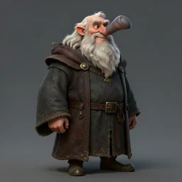 concept art, portrait, friendly 70 years old men,  humpback, grandparent, mage, medieval clothes, high detail, digital art