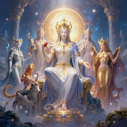 the realm of gods of infinite bliss, digital art