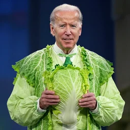 Joe Biden as cabbage man from Avatar the last air bender