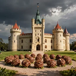 royal castle made of meatballs