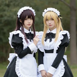 2 b cosplay victorian maid