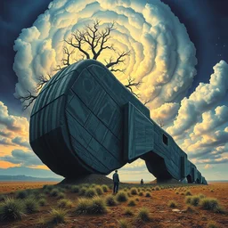a surreal album cover by storm thorgerson