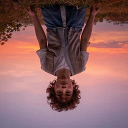 Upside down from stranger things epic detailed artwork sunset lighting