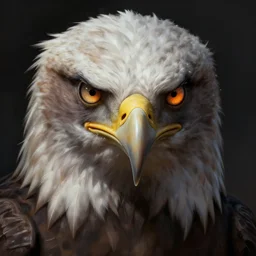 american eagle, concept art, detailed face, fantasy, highly detailed, cinematic lighting, digital art painting by greg rutkowski