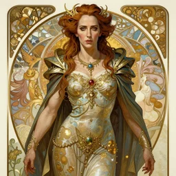 Nicolas Cage as God of Beauty, brutal, fantasy, intricate, elegant, highly detailed, digital painting, 4k, HDR, concept art, smooth, sharp focus, illustration, art by alphonse mucha,artgerm, H R Giger