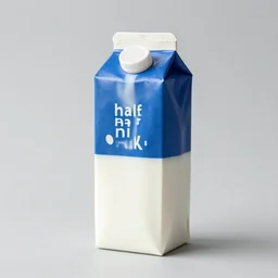half an half milk carton