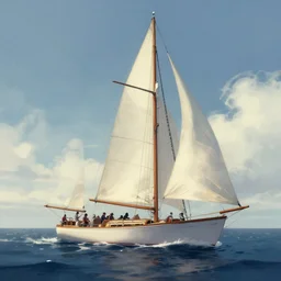 ⛵ , digital Art, Greg rutkowski, Trending artstation,cinematic