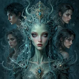 alien water princess, detailed portrait, intricate complexity, by greg rutkowski, artgerm, ross tran, conrad roset, takato yomamoto, ilya kuvshinov. 4 k, beautiful, cinematic dramatic atmosphere, mcbess