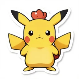 cute miss mascot maracachi maracachi maractus pokemon sticker art, cronobreaker, beeple game icon
