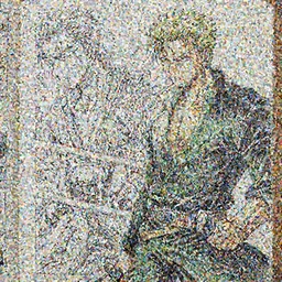 Manga sketch of Dio Brando committing genocide, Yoji Shinkawa