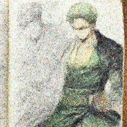 Manga sketch of Dio Brando committing genocide, Yoji Shinkawa