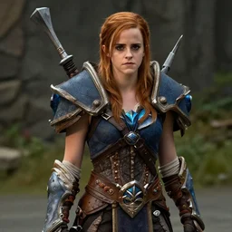 Emma Watson playing World of Warcraft