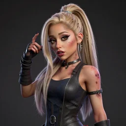 zombie ariana grande, 4 k, unreal engine, ray tracing, octane render, blender, high res, detail
