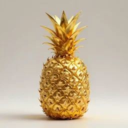 pineapple made of gold, by greg rutkowski and andreas rocha on artstation