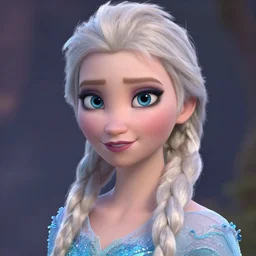 mila jovovich in frozen film, close up, 3 d rendering. unreal engine. amazing likeness. very detailed.