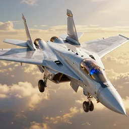 Blue-Eyes White Dragon solid steel yugioh anime fighting f-15 raptor jet fighter high definition DSLR 8k octane render on artstation golden hour detailed concept art, Eddie Mendoza