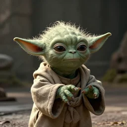 film still of emma stone as yoda