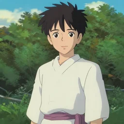 a portrait of a character in a scenic environment by kyoto animation