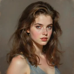 perfectly - portrait of a beautiful female romance games character, 8 0 s movie poster style, intricate, highly detailed, digital painting, loose brush strokes, realistic shaded lighting, artstation, concept art, smooth, sharp focus, illustration, realism, oil painting, unreal engine 5, 8 k, art by sam spratt and peter mohrbacher