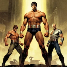 A tall strong fighter by larry Elmore, Jeff easley and Frank Frazetta, and Boris Valejo