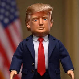 e. t. donald trump doll, cinema still