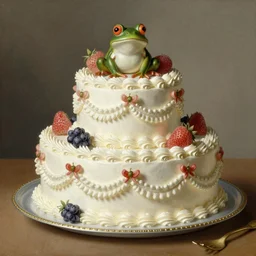 rococo painting 💪🐸 François Boucher Greg Hildebrandt high detail fancy cake