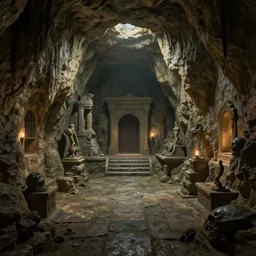 cave system, dungeon, hyper detailed, digital art, artstation, cinematic lighting, studio quality, smooth render, by caravaggio, artgerm, greg rutkowski, craig mullins