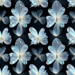seamless pattern from translucent macro wings, macro photography, octane render, unreal engine, opalescent texture, tiling, sense of awe