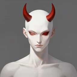 character concept portrait, post minimalist devil, digital painting, concept art, smooth, sharp focus, illustration