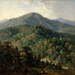 forested mountains by Asher Brown Durand