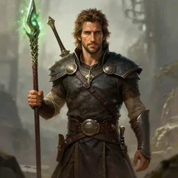 jake gyllenhaal as a dnd character fantasy art.