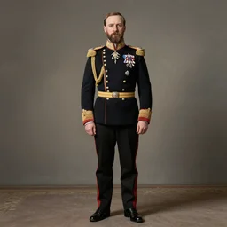 tsar nicholas ii as iron man, historical photograph, highly detailed, full length portrait, photorealistic face, hd