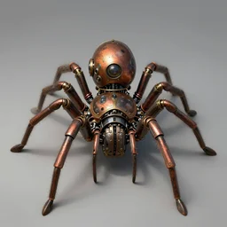 portrait shot of a steampunk robot spider, unreal engine realistic render, 8 k, micro detail, intricate, elegant, highly detailed, centered, digital painting, artstation, smooth, sharp focus, illustration, artgerm, tomasz alen kopera, peter mohrbacher, donato giancola, joseph christian leyendecker, wlop, boris vallejo