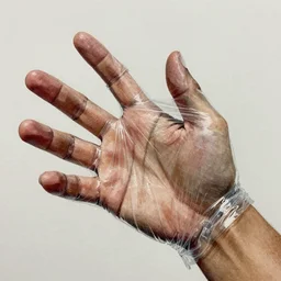 Twin Peaks artwork by Tomer Hanuka Rendering of a close up of a hand wrapped in plastic