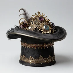 ornate antique magical hat, by greg rutkowski