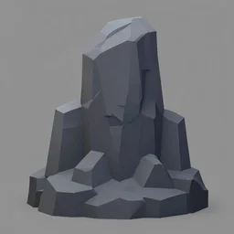 rock formation, stylized stl, 3 d render, activision blizzard style, hearthstone style, darksiders art style, by rhads