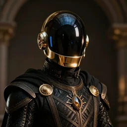daft punk in medieval age, photorealistic, good lighting, portrait shot